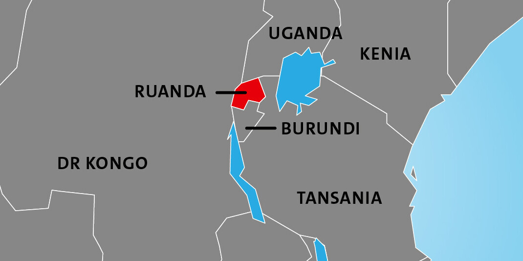 Die Lage von Ruanda in Afrika Die Lage von Ruanda in Afrika