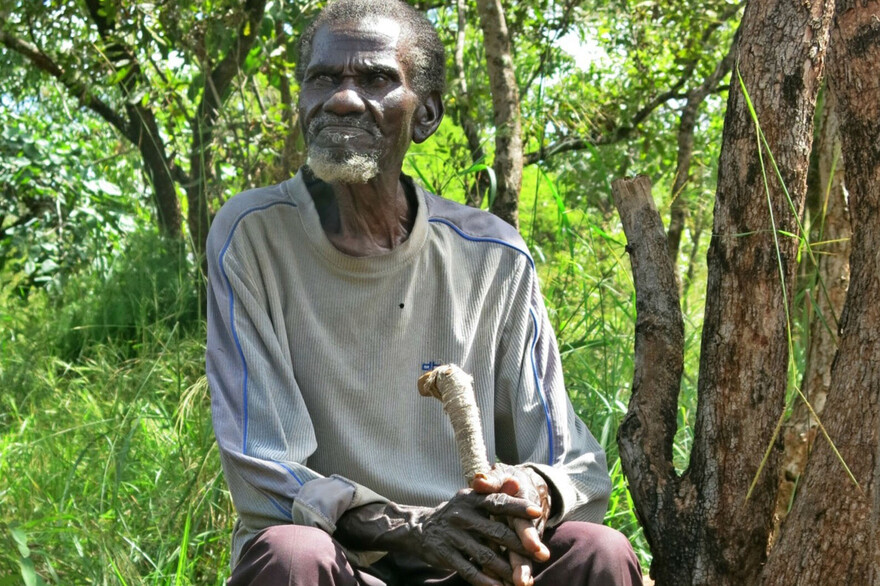 Joel Roba, 71 Jahre alt, aus dem Südsudan Joel Roba, 71 Jahre alt, aus dem Südsudan