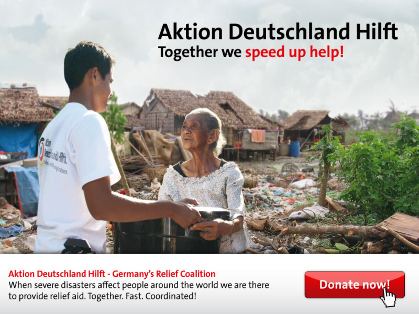 Aktion Deutschland Hilft - Together we speed up help!