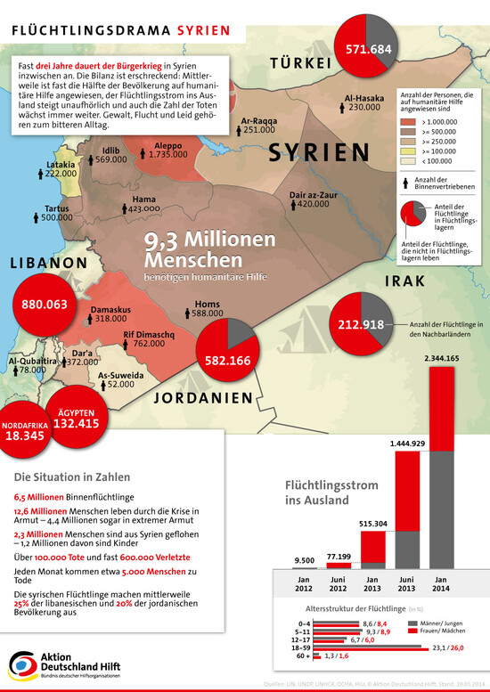 Infografik Syrien Januar 2014