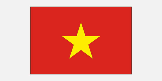 Die Flagge von Vietnam