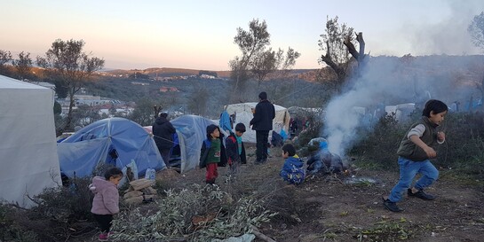 Kinder im Flüchtlingslager Moria auf der griechischen Insel Lesbos (Archivbild)
