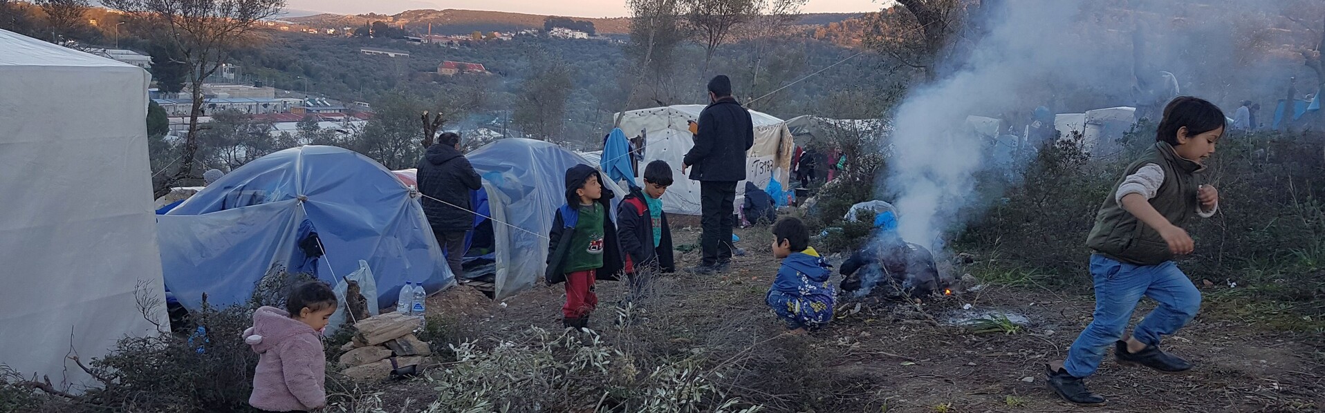Kinder im Flüchtlingslager Moria auf der griechischen Insel Lesbos (Archivbild)