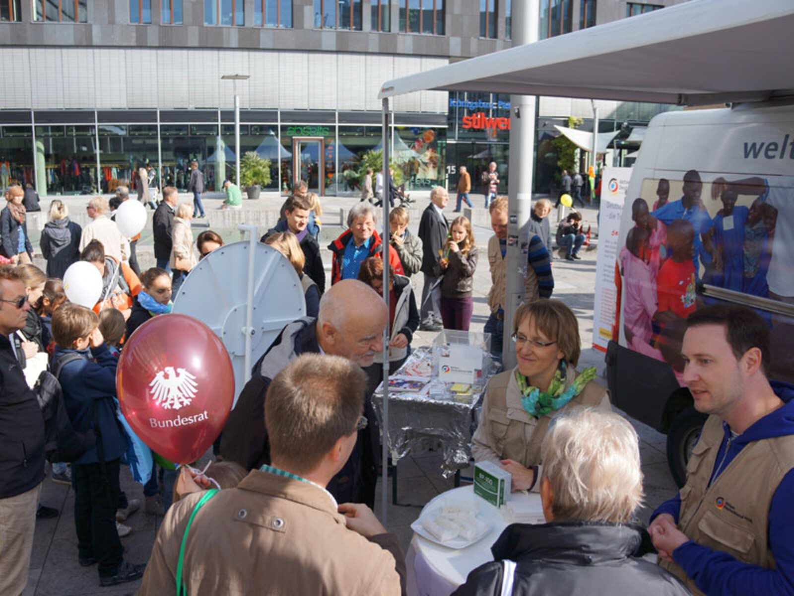 Das Interesse an humanitärer Nothilfe und der Arbeit von Aktion Deutschland Hilft war deutlich zu spüren