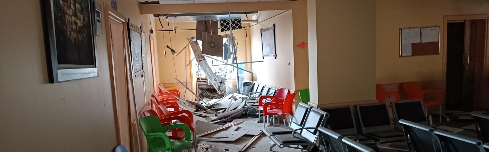 Zerstörte Augenklinik im Gazastreifen