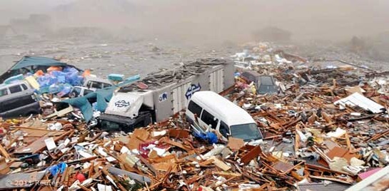 Erdbeben Japan, Tsunami Pazifik, Verwüstung