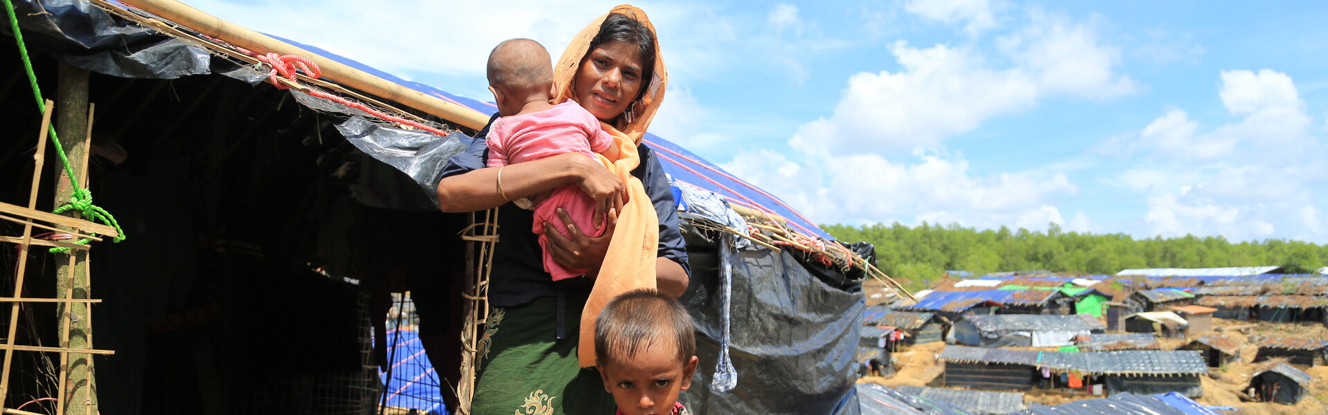 Diese Frau verlor bei ihrer Flucht aus Myanmar drei ihrer fünf Kinder.