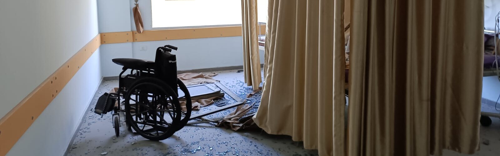 Zerstörte Augenklinik in Gaza
