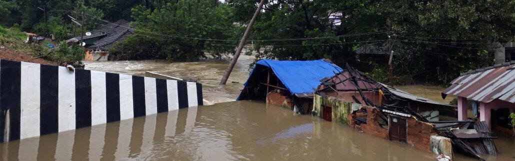 Überschwemmungen im indischen Bundesstaat Kerala.