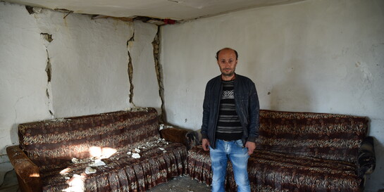 Das Erdbeben in Albanien hat das Haus von Ilirs Familie schwer beschädigt