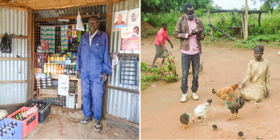 Geflüchtete Menschen in Uganda bekommen die Chance, für sich selbst zu sorgen und Einkommen zu schaffen