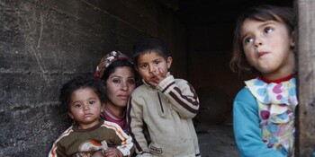 Eine Familie in Syrien