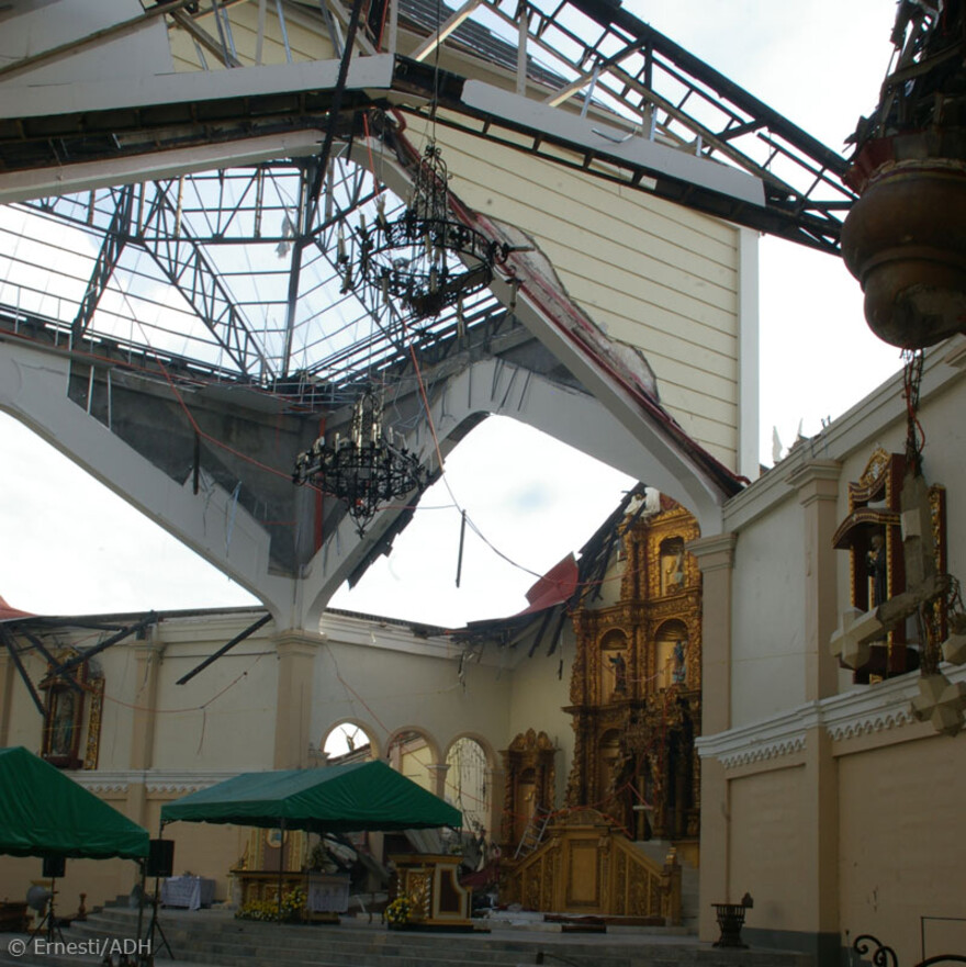 Der Sturm hat kein Gebäude verschont