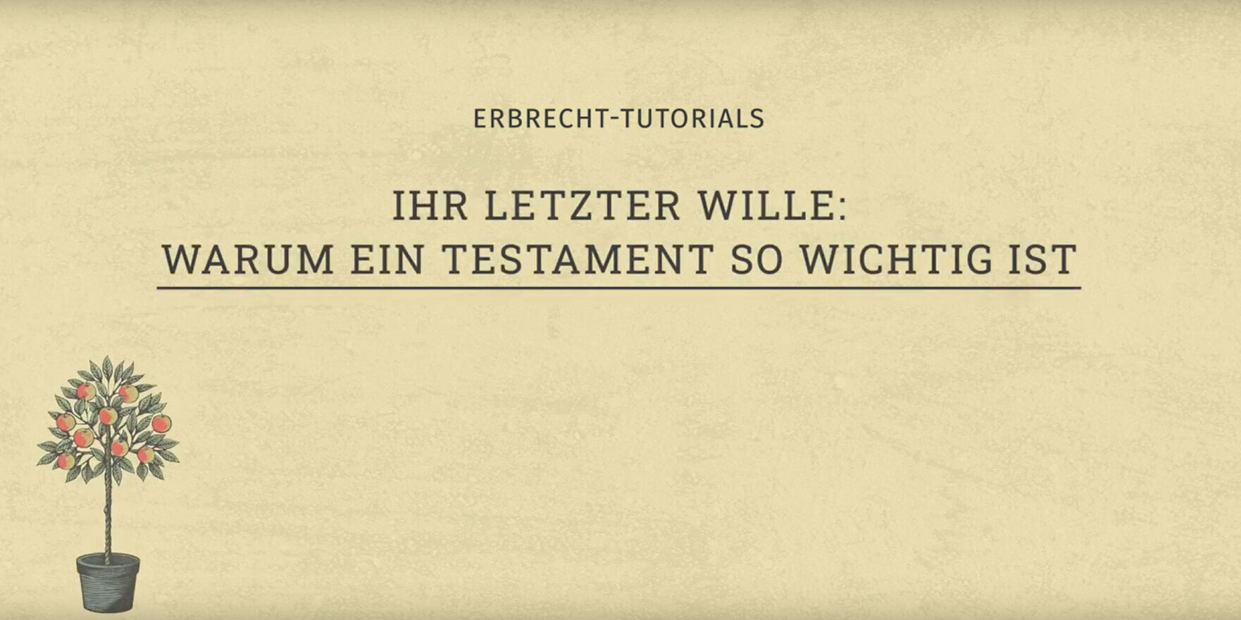 Erbrecht-Tutorials