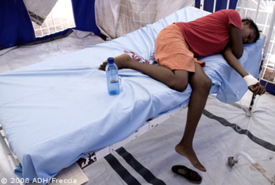 Cholera Simbabwe: Cholera-Patient im Krankenhaus