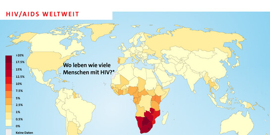 Infografik: HIV/Aids weltweit