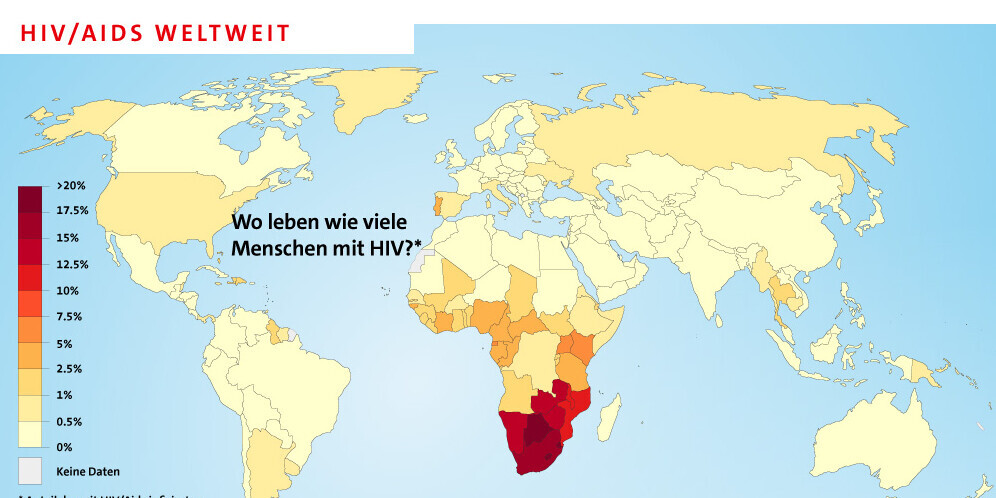 Infografik: HIV/Aids weltweit