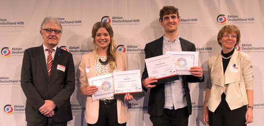 Die Gewinner des Wettbewerbs:Rahel Klein & Jannis Carmesin