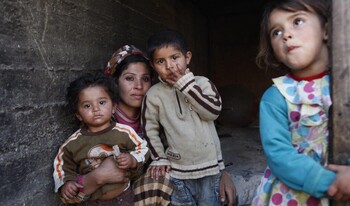 Eine Familie in Syrien