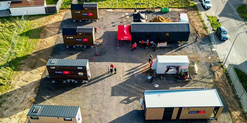 Tiny House, finanziert von den Johannitern/Aktion Deutschland Hilft Tiny House, finanziert von den Johannitern/Aktion Deutschland Hilft