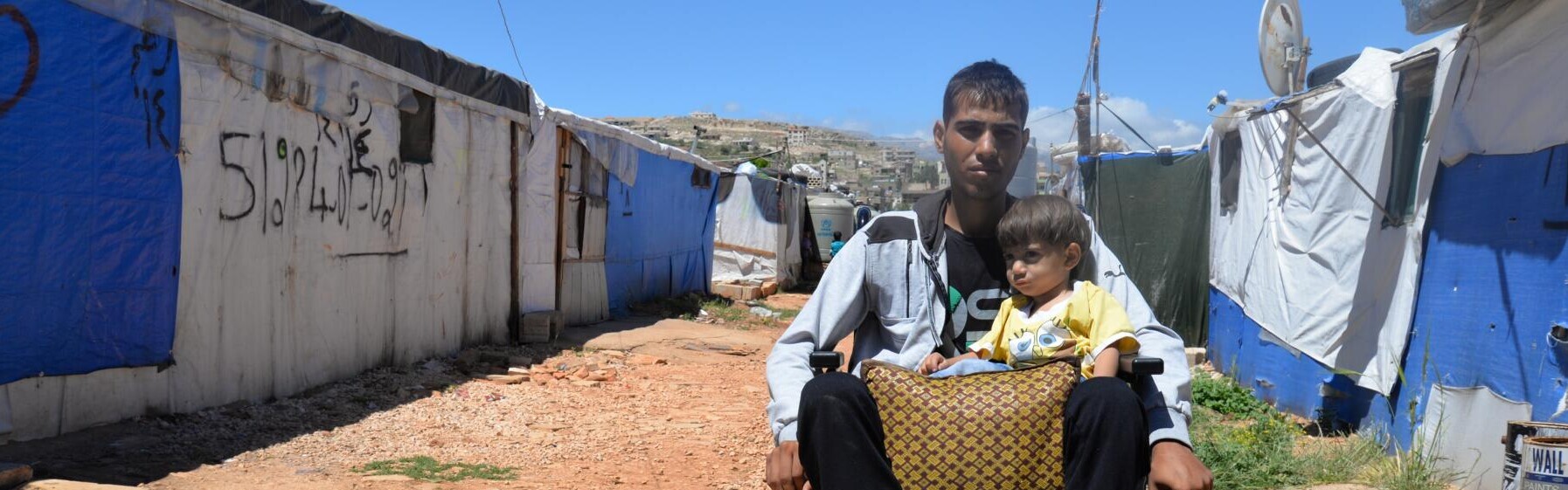 Ali aus Syrien wurde bei einem Bombenanschlag verletzt. Er wird von Handicap International im Flüchtlingslager in Jordanien betreut.