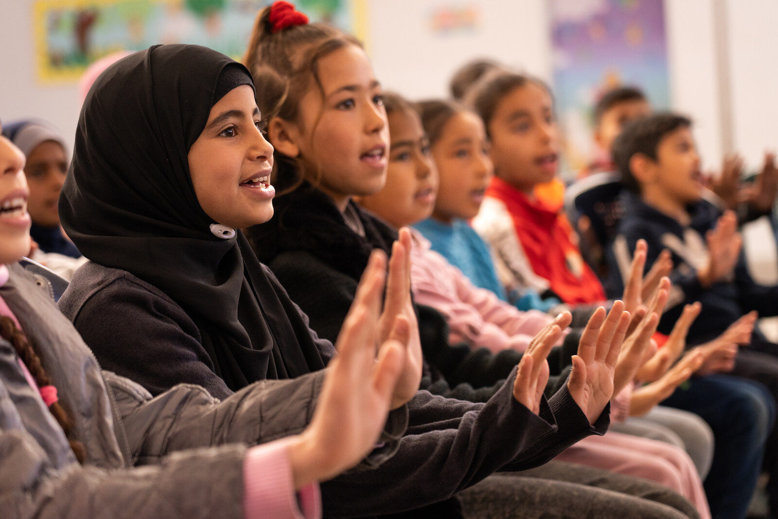 Mädchen in einer Schule im Libanon 