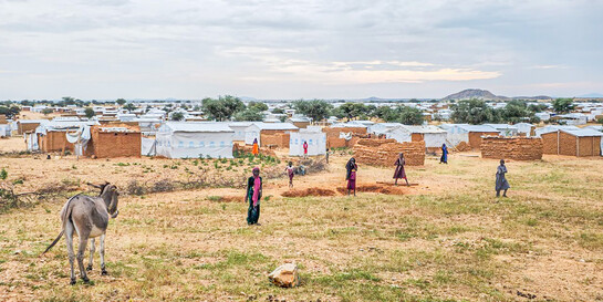Menschen aus dem Sudan im Tschad