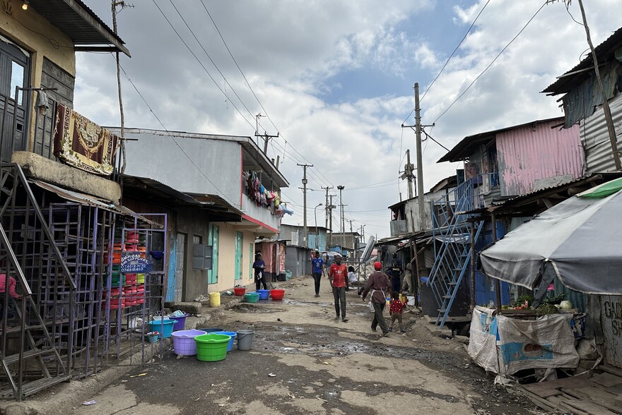 Slum in Nairobi, Kenia Slum in Nairobi, Kenia