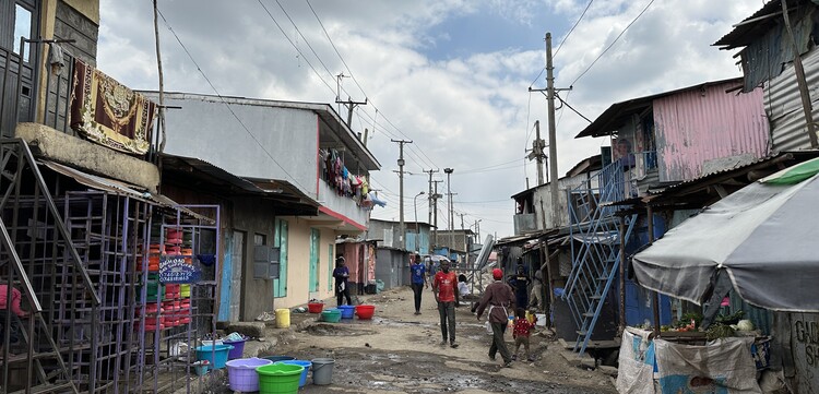 Slum in Nairobi, Kenia