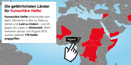 Die gefährlichsten Länder für humanitäre Helfer