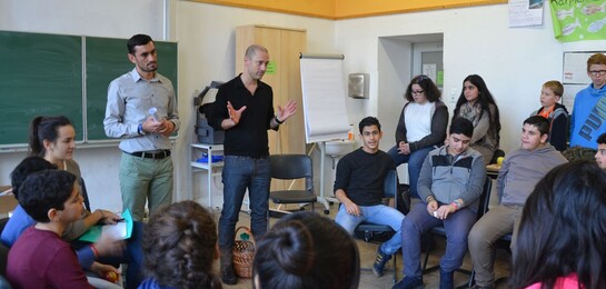 Flüchtlingskinder werden in der Marie-Kahle-Gesamtschule unterrichtet.