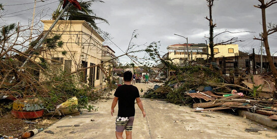 Zerstörung durch Taifun Rai auf den Philippinen