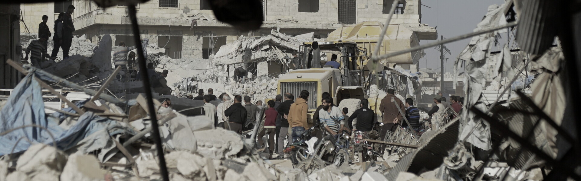Viele Häuser sind durch den Krieg in Syrien zerstört