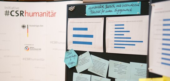 Bei der Initiative #CSRhumanitär steht der Austausch zwischen Wirtschaft und humanitären Akteuren im Mittelpunkt.