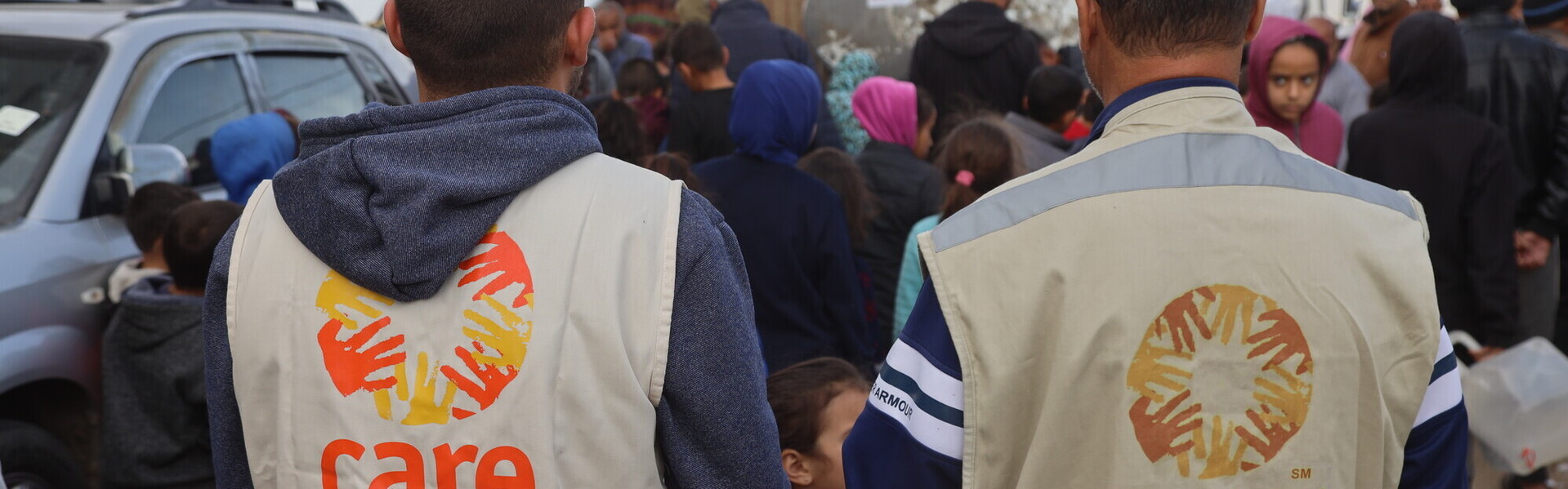 Helfer von CARE beim Einsatz in Gaza
