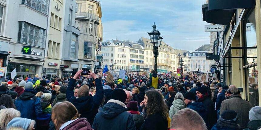  Demonstrationen gegen Rechtsextremismus in Bonn Mitte Januar 2024