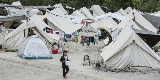 Mädchen in Flüchtlingscamp im Libanon (Archivbild)
