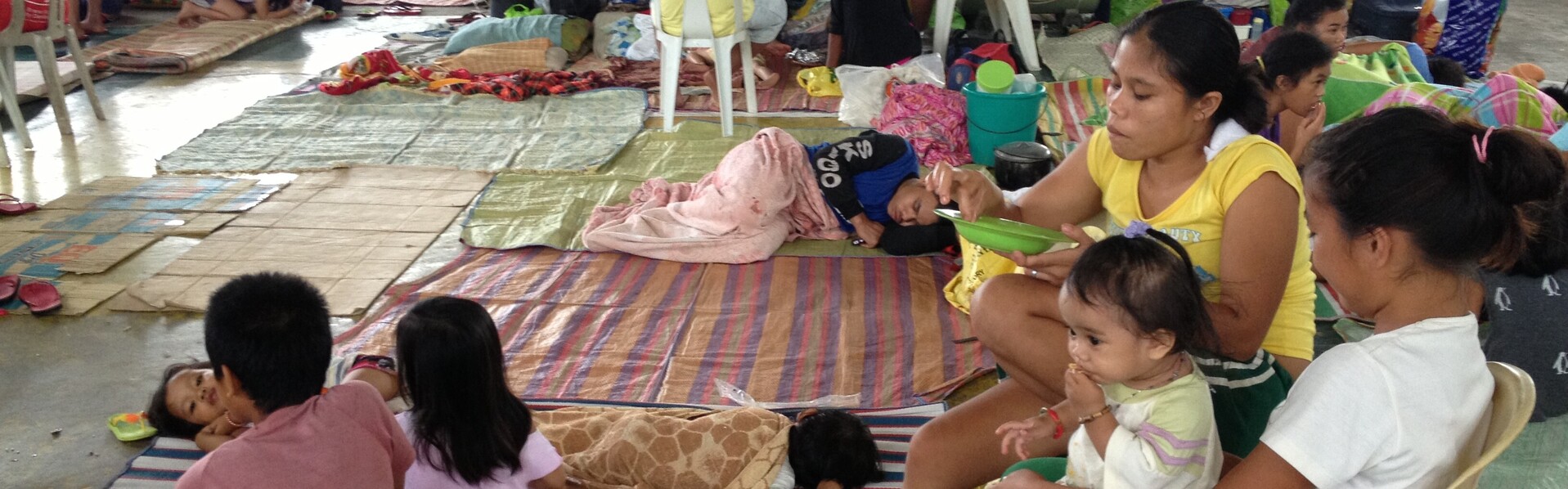 Menschen auf den Philippinen sind aufgrund eines Wirbelsturms evakuiert worden (Archivbild)