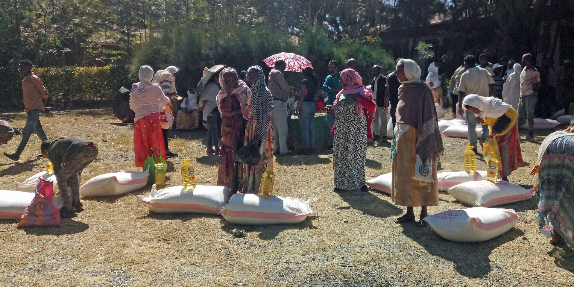 Die Menschen in Tigray sind auf Hilfslieferungen angewiesen
