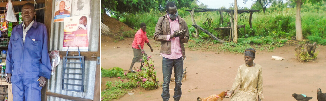 Geflüchtete Menschen in Uganda bekommen die Chance, für sich selbst zu sorgen und Einkommen zu schaffen