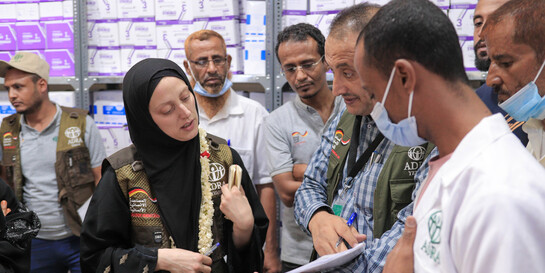 Ein medizinisches Team bei der Organisation von Nothilfe im Jemen (Symbolbild)