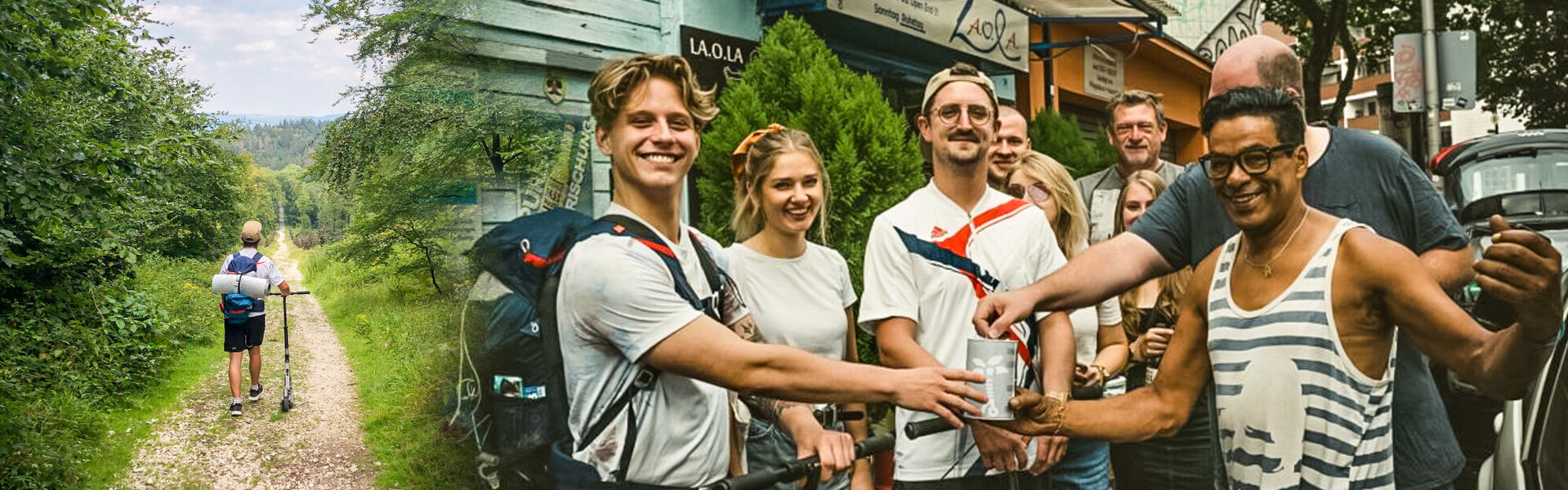 Kölner Studenten sammelten bei ihrer Scooter-Tour Spenden für unser Bündnis