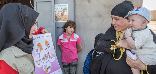 Bündnisorganisation arche nova klärt im Irak über die Vorbeugung von Krankheiten auf