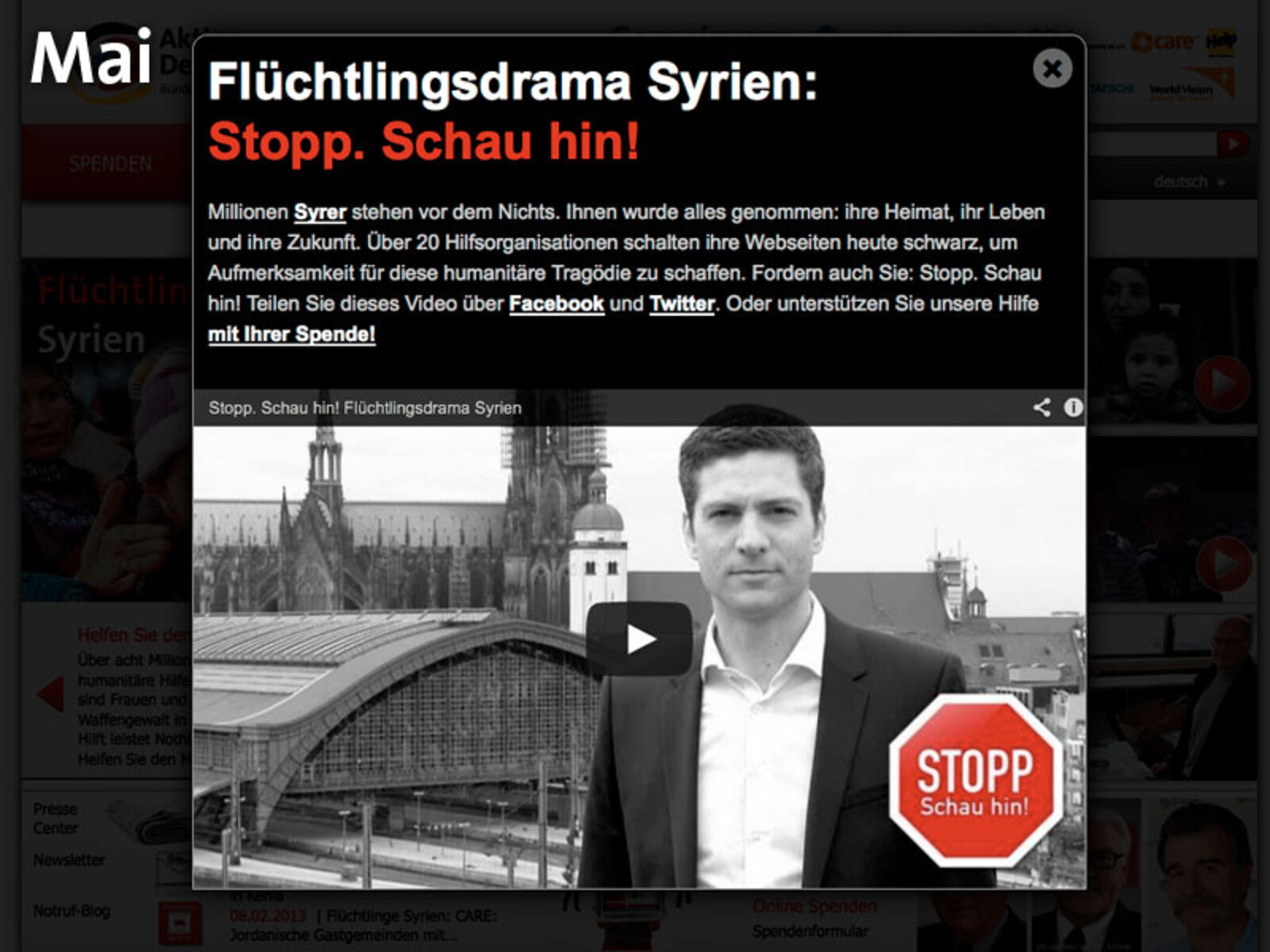 16. Mai – „STOPP. Schau hin!“