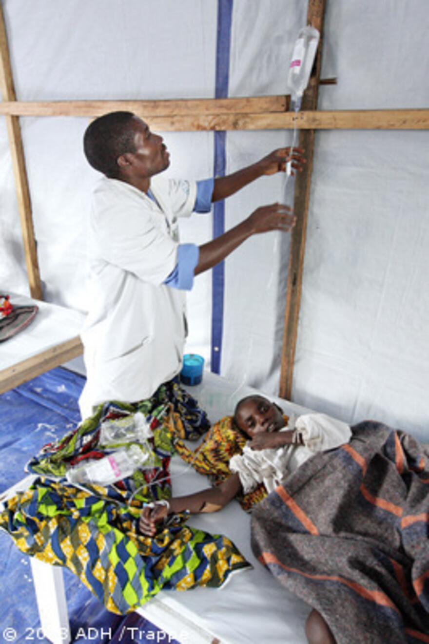 Kongo: Cholera Camp des Krankenhauses General Hospital Virunga