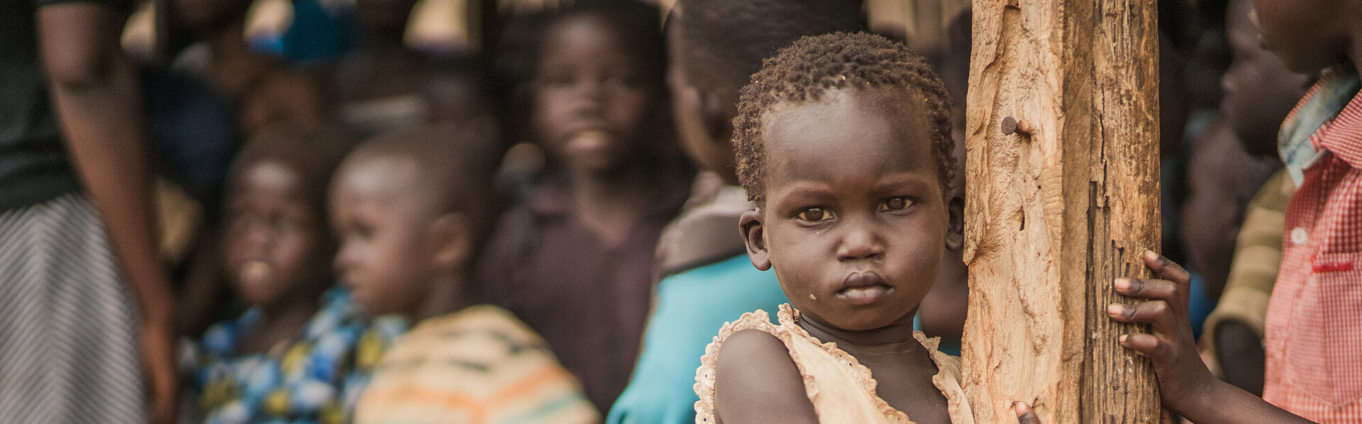 Ein kleines Mädchen aus dem Südsudan