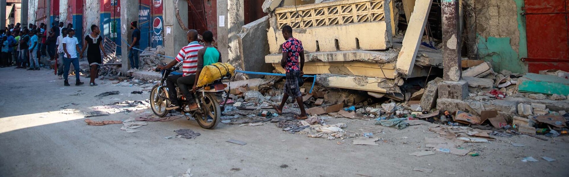 Das schwere Erdbeben in Haiti zerstörte zahlreiche Häuser