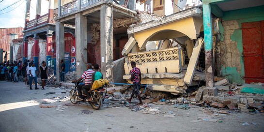 Das schwere Erdbeben in Haiti zerstörte zahlreiche Häuser
