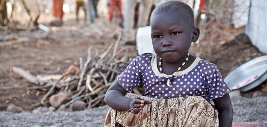 Ein Kind im Flüchtlingscamp Kakuma in Kenia.