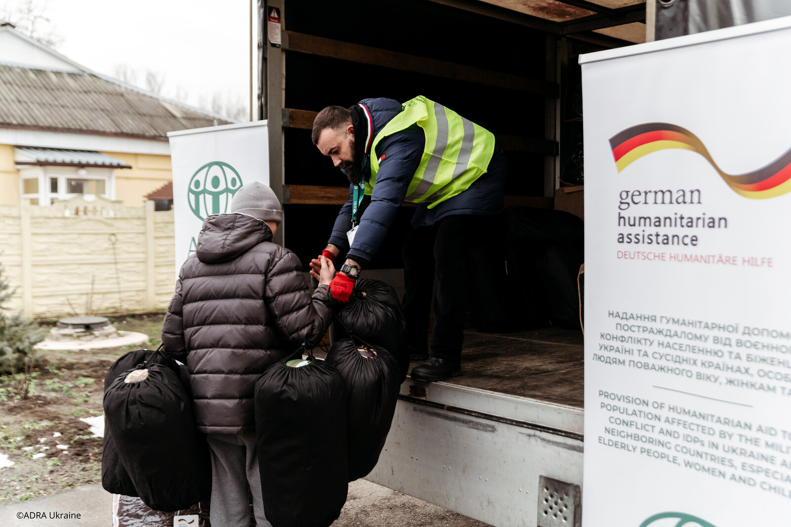 Winterhilfe durch die Bündnisorganisation ADRA in der Ukraine